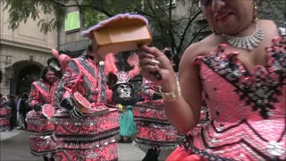 Bolivian and Peruvian traditional dance in Santiago, Chile