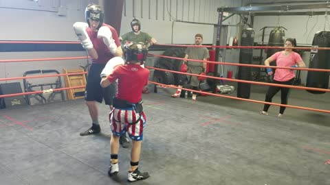 Sparring again 1