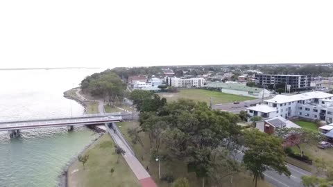 DRONE flyover - Bribie Passage - Queensland - Australia