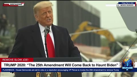 TRUMP in 2020: 'The 25th Amendment Will Come Back to Haunt Joe Biden'