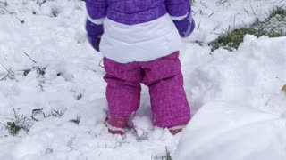 Olivias first snowstorm