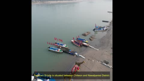 Famous Narayani Bridge of Nepal.