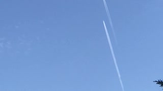 Planes flying overhead