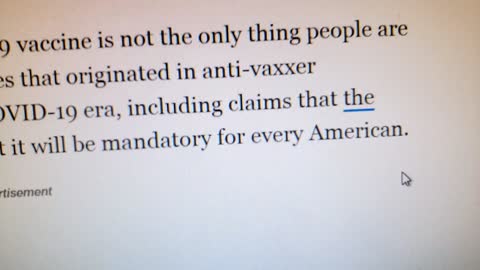 USA Today Said Vaccines Would Not Be Mandatory