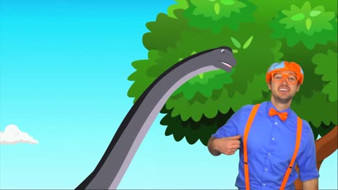Come Enjoy The Scary Dinosaur Song! - Blippi - Educational Videos For Kids