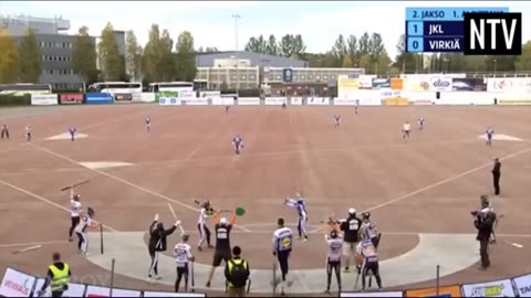 Finnish Baseball Player shoots the river for a home run, a breakdown