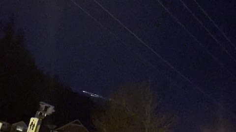 Surprise Light Show as Falcon9 Rocket Falls to Earth