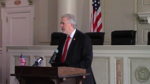 Arkansas State Representative Mark Lowery starts off Press Conference