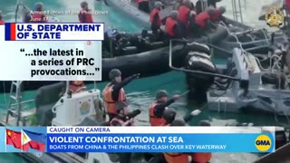 Chinese coast guard collides with Philippine ship in disputed South China Sea ABC News