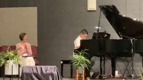 My first piano recital