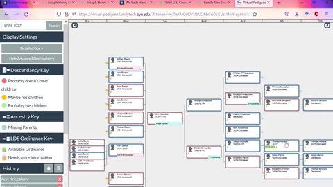 Finding temple ordinances for cousins with Virtual Pedigree