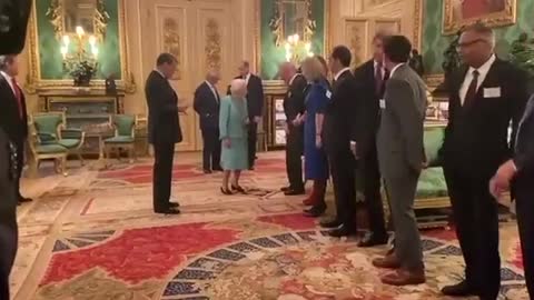 Queen meeting dignitaries