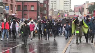 Marchas en Colombia siguen