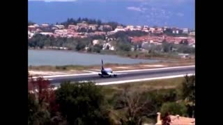 Corfu airport Greece