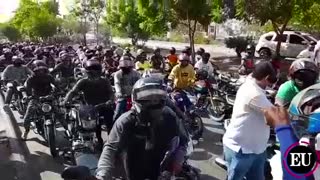 Marcha de mototaxistas en Cartagena