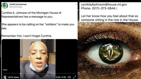 A Warning to "Trumpers" From MI state representative, Cynthia A. Johnson