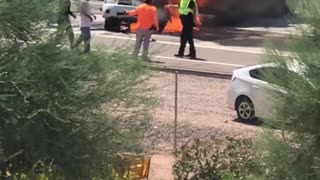 Citizens Rescue Victims in Multiple Vehicle Crash in Phoenix