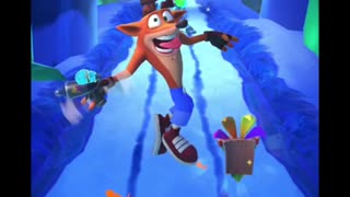 Frosty Ant Drone Battle Run Gameplay On Snow Go - Crash Bandicoot: On The Run!