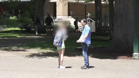 College Students Cheerfully Donate to Hamas to Kill the Jews | Man on the Street