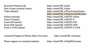 Exam LTAM exercise for May 12, 2021