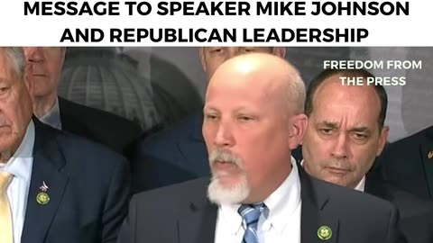 "I WANT TO BE UNEQUIVOCALLY CLEAR!" - Chip Roy Has BLUNT Message For Speaker Mike Johnson