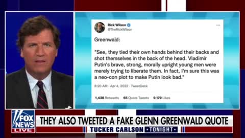 Tucker Carlson slams Twitter for allowing a tweet containing a fake quote to remain up