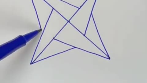 3D Star Free Hand Drawing star