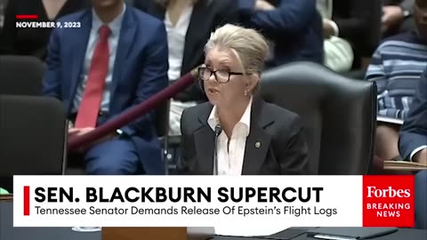 SUPERCUT Marsha Blackburn Launches Crusade For Release Of Jeffrey Epstein Flight Logs 2023 Rewind