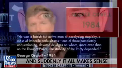 Tucker Hilariously Destroys CNN's Brian Stelter As The Eunuch From Orwell's 1984
