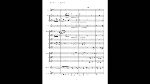 Johannes Brahms – Andante, Op. 5 (Clarinet Choir + Piccolo & 2 Flutes)