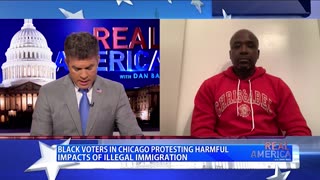 REAL AMERICA -- Dan Ball W/ Mark Carter, Black Chicago Residents Fed Up With Illegals, 1/25/24