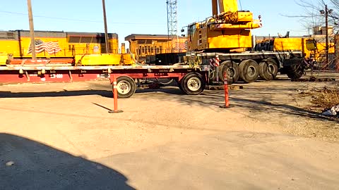 Tower erection at the fort worth Texas trainyard