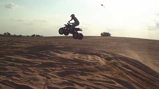 Waynoka Sand Dunes Yamaha Big Wheel and Blasters Jumping sand dunes