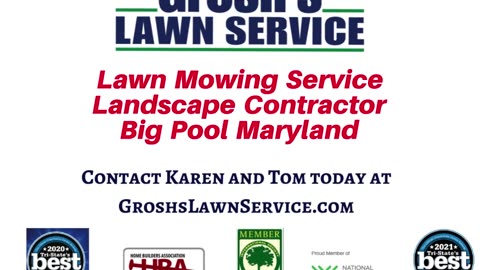 Lawn Mowing Service Big Pool Maryland Landscape