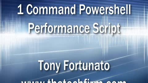 1 line Powershell performance script