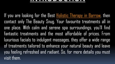 Best Holistic Therapy in Barrow