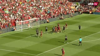 Liverpool goals against Bournemouth
