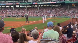 Green monster crazy home run