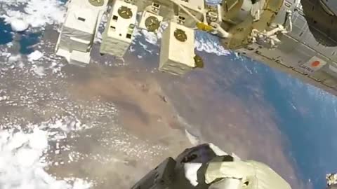 Free Stock Video For Everyone No Money - Astronaut's View Of Earth During A Spacewalk