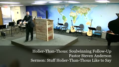 Holier Than Thous Soulwinning Follow Up | Pastor Steven Anderson