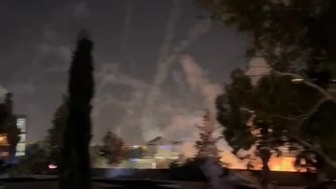 Footage of failed Iron Dome launch in Tel Aviv. Israel