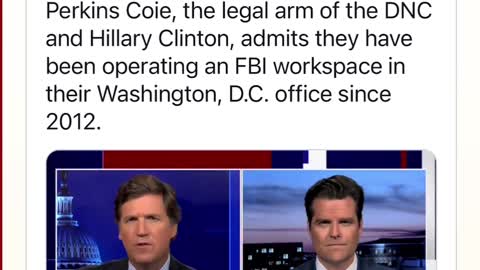 "White-Shoe" Democrat law firm admits they have been operating an FBI Workspace since 2012.