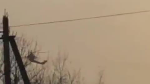 Russian Mi-28 helicopter was shot down in Lugansk this morning