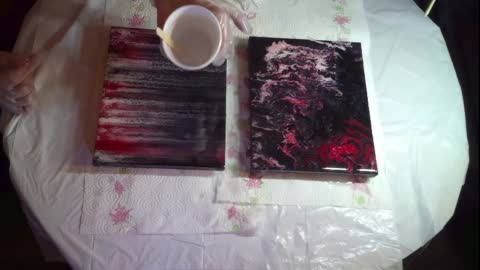 Epoxy Resin Finish On Acrylic Paintings