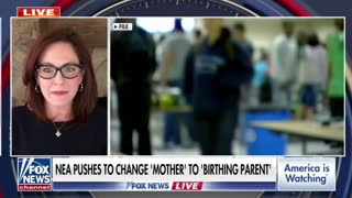 Tiffany Justice reacts to members of the NEA teachers union shooting downa proposal to change the word "mother" to "birthing parent"