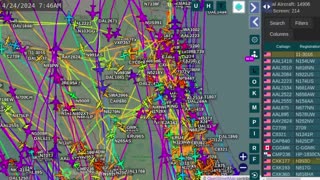 More Central Florida Air Traffic Time Lapsed for April 24th 2024