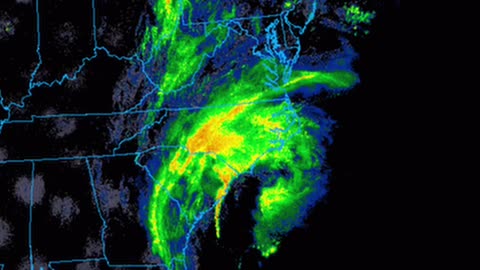 12/19/23 - East Coast Storm Timelapse - Radar
