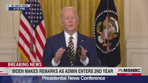 Biden: "The bottom line, if price increases are what you're worried about, the best answer is my Build Back Better plan."