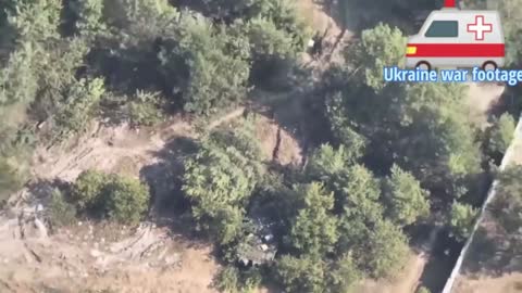 Ukraine Russia war, drone video showing Russia T - 72B destroyed by Ukrainian army