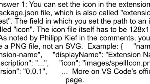 Set icon or logo for extension in vscode
